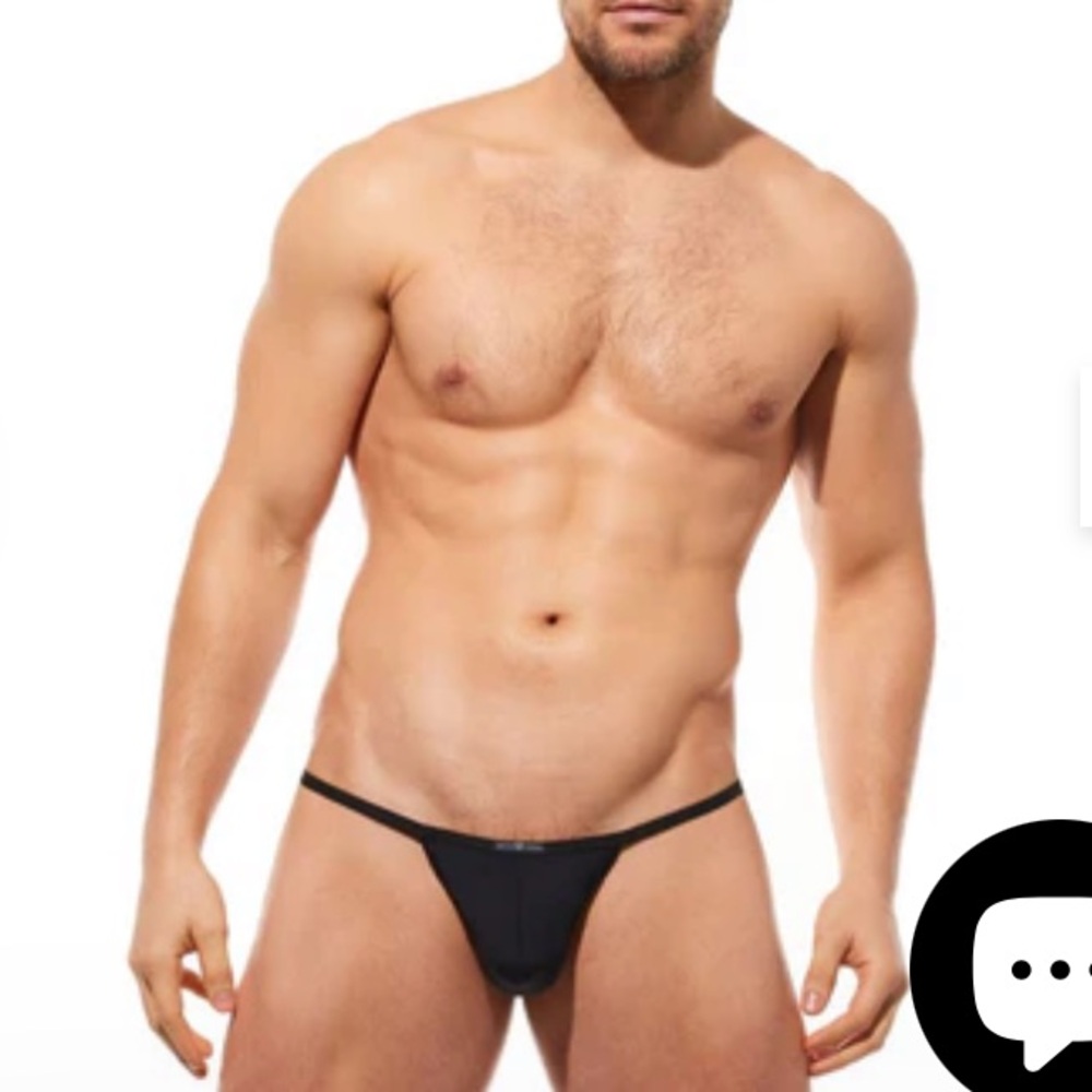 Gregg Homme Men’s Black Microfiber Yoga String Size M